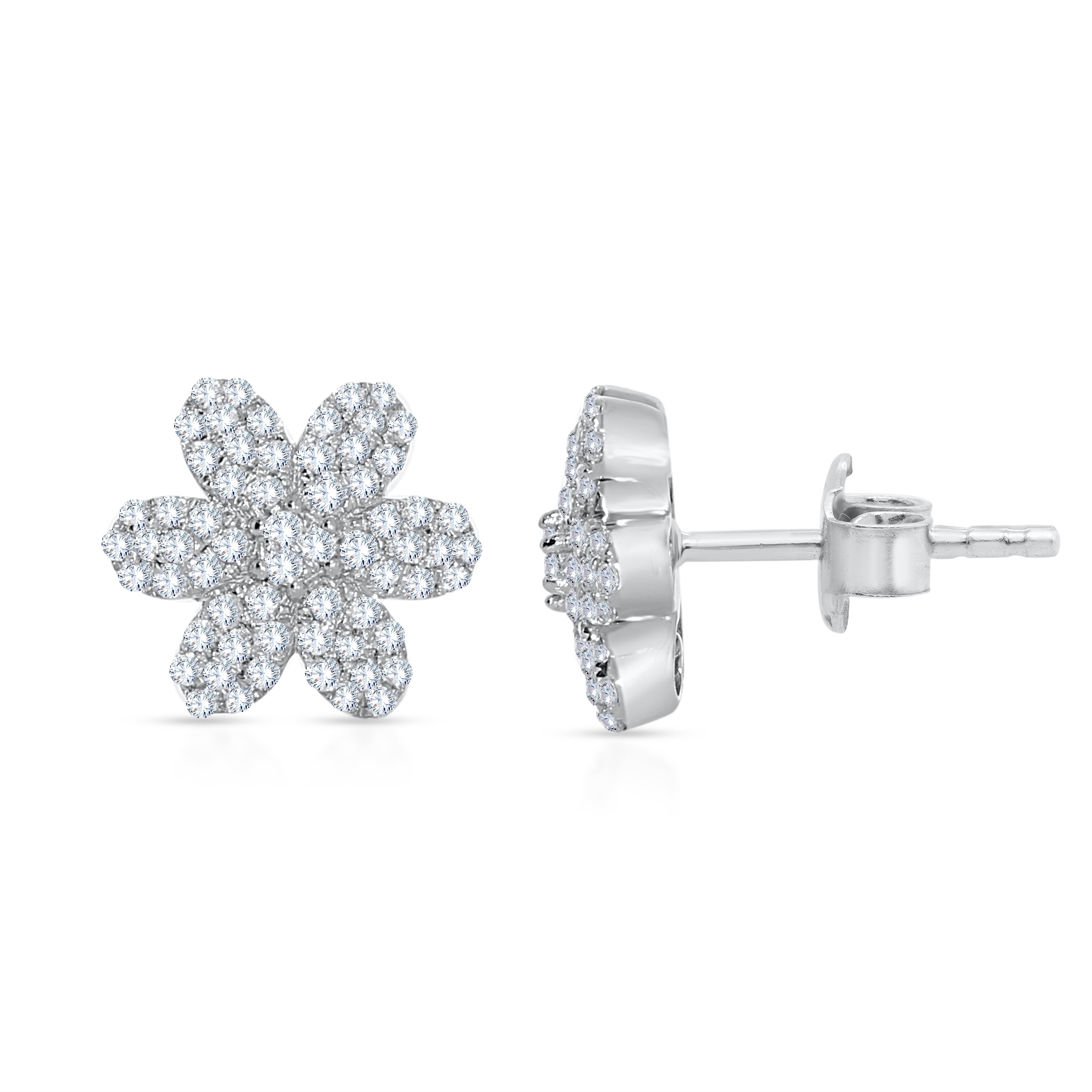 14K Yellow Gold Lab-Grown Round Cut Diamond Earring, 0.36 CT, fine jewellery by Luster d'Anvers, Antwerp