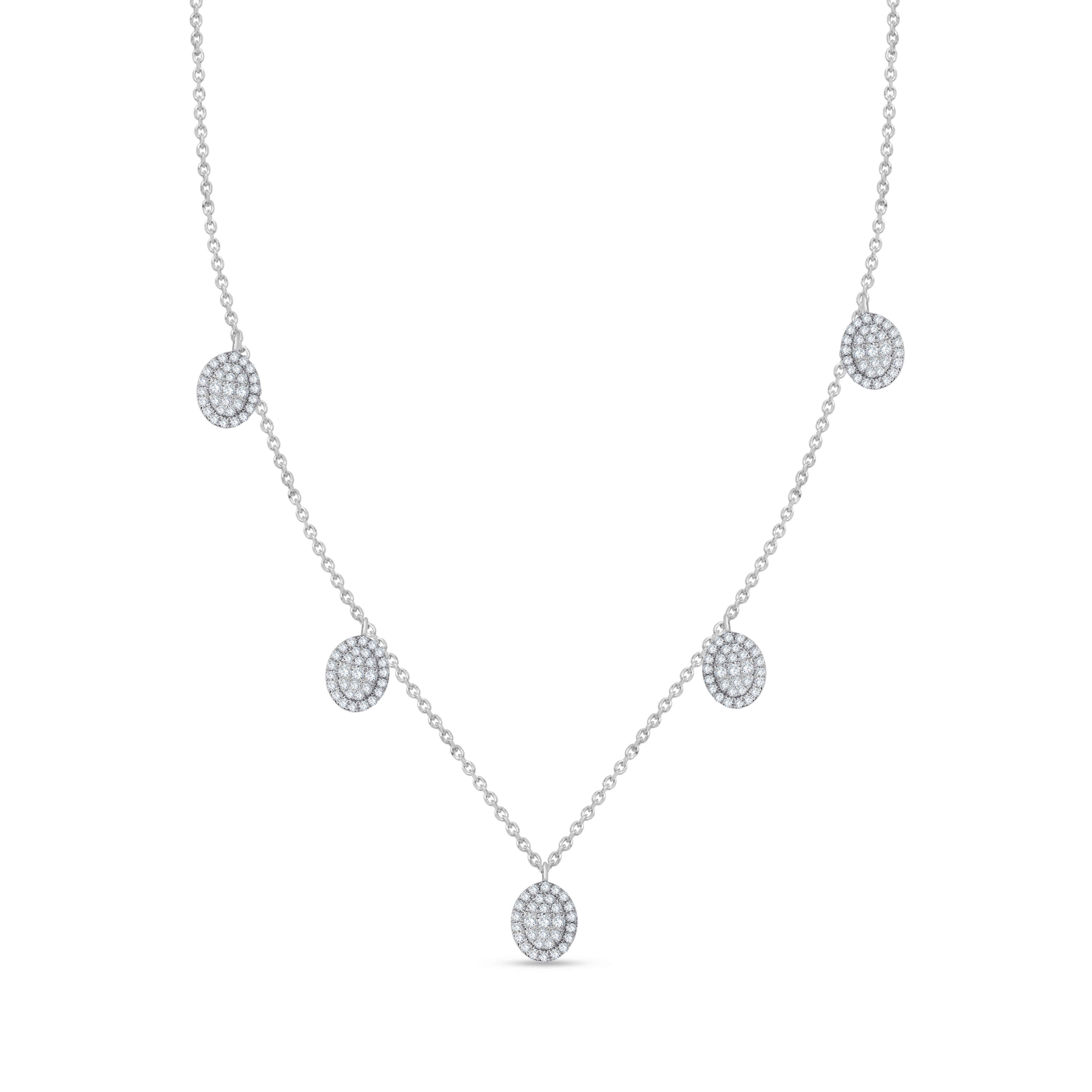 14K Yellow Gold Round Cut Diamond Necklace, 0.69 CT, fine jewellery by Luster d'Anvers, Antwerp