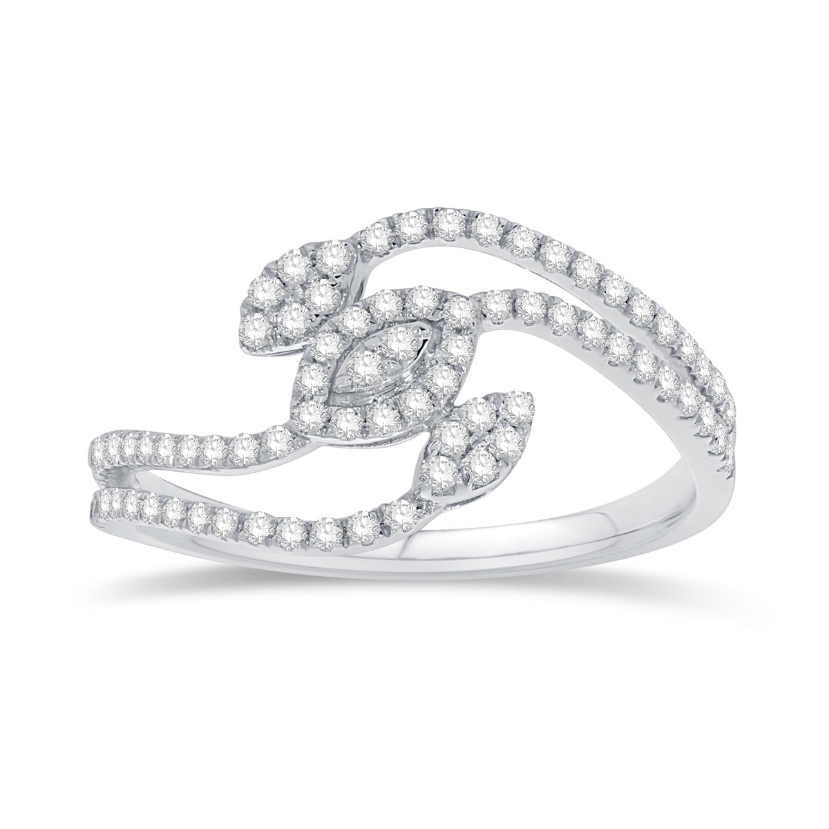 14K White Gold Lab-Grown Multi-Shape Diamond Ring, 0.42 CT, fine jewellery by Luster d'Anvers, Antwerp