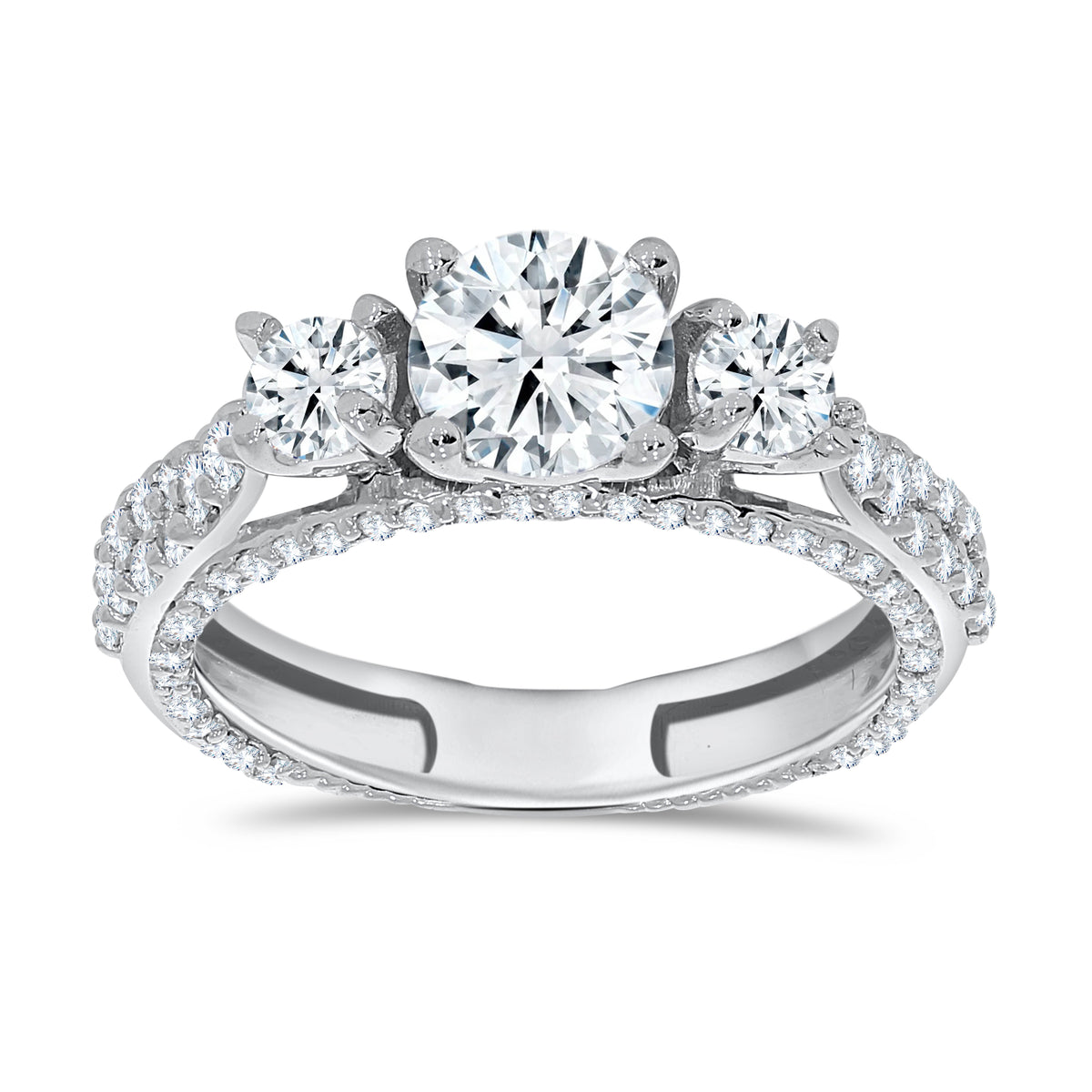 14K White Gold Pear Cut Diamond Ring, 0.86 CT, fine jewellery by Luster d'Anvers, Antwerp