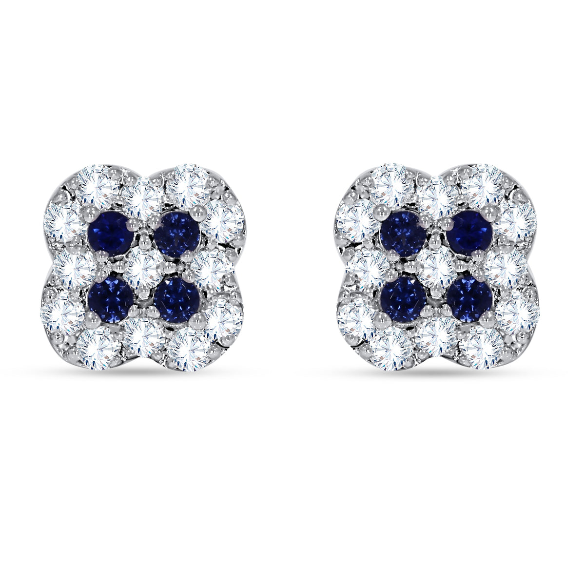 14K White Gold Round Cut Diamond Earring, 1.27 CT, fine jewellery by Luster d'Anvers, Antwerp