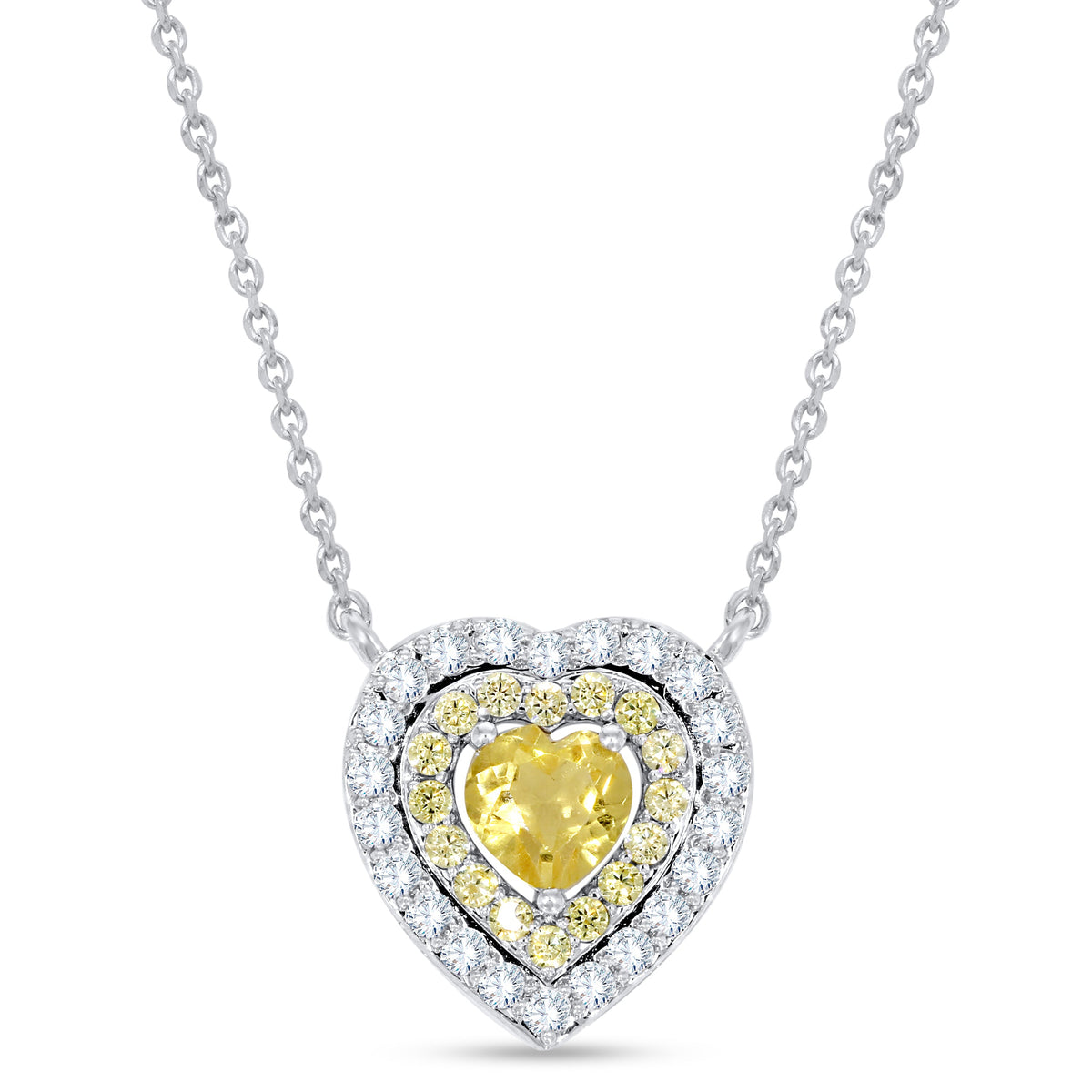 14K White Gold Round Cut Diamond Pendant, 1.18 CT, fine jewellery by Luster d'Anvers, Antwerp