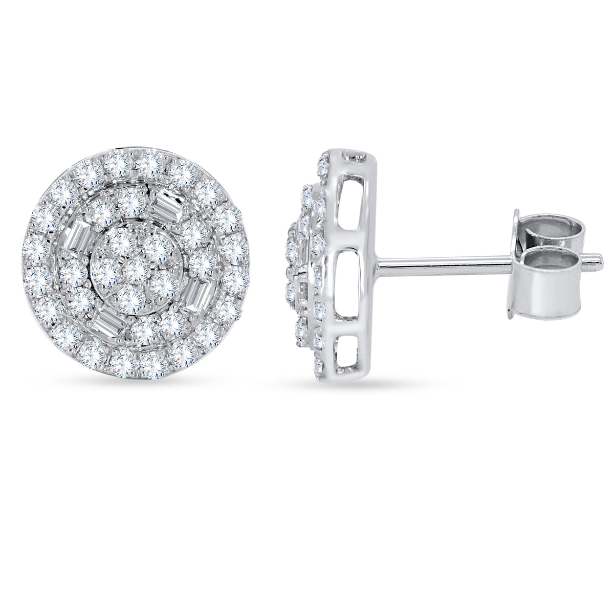 14K Yellow Gold Multi-Shape Diamond Earring, 0.79 CT, fine jewellery by Luster d'Anvers, Antwerp