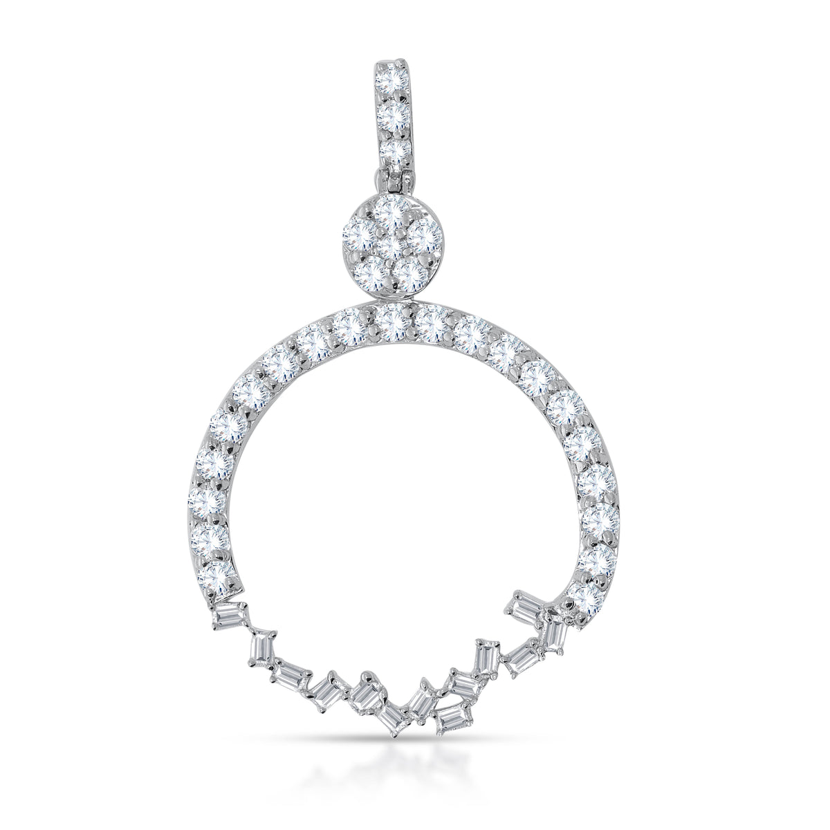 14K Yellow Gold Multi-Shape Diamond Pendant, 1.00 CT, fine jewellery by Luster d'Anvers, Antwerp