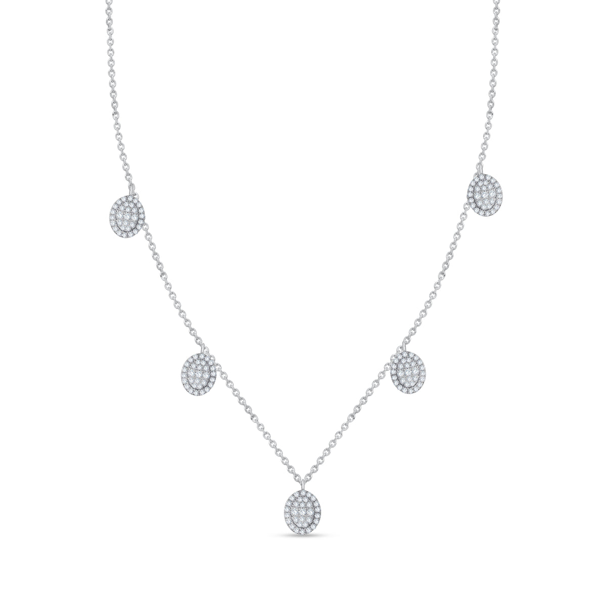 14K Yellow Gold Round Cut Diamond Necklace, 0.69 CT, fine jewellery by Luster d'Anvers, Antwerp