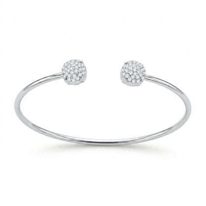 14K Yellow Gold Round Cut Lab-Grown Diamond Bangle – 0.77 CT, fine jewellery by Luster d'Anvers, Antwerp