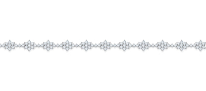 10K White Gold Round Cut Lab-Grown Diamond Bracelet – 5.44 CT, fine jewellery by Luster d'Anvers, Antwerp