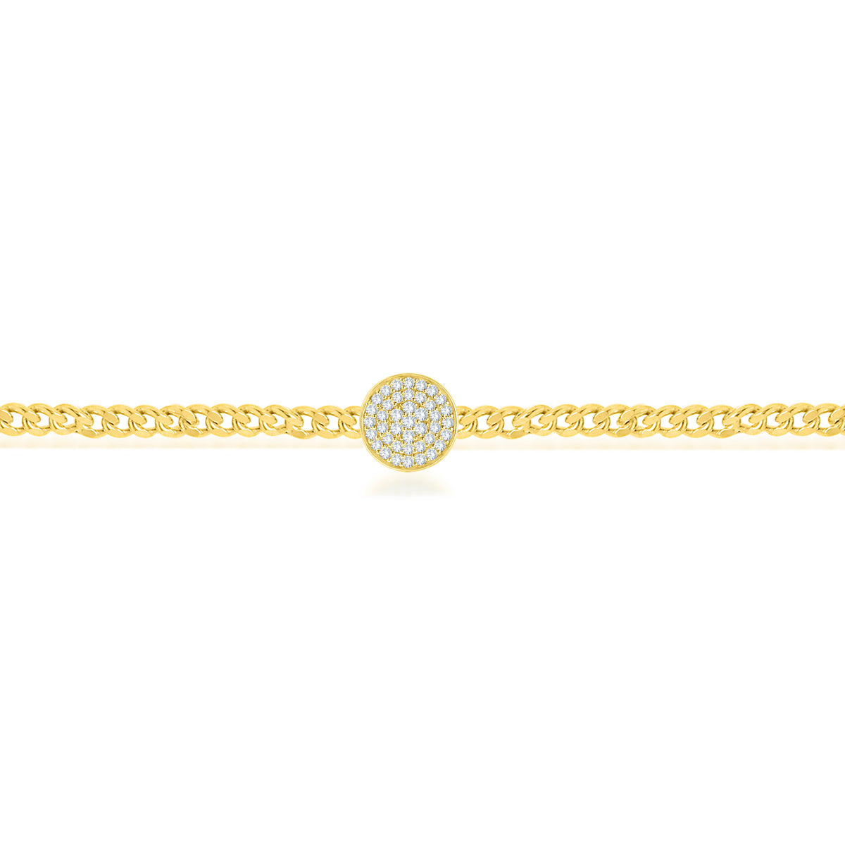 14K Yellow Gold Round Cut Lab-Grown Diamond Bracelet – 1.03 CT, fine jewellery by Luster d'Anvers, Antwerp