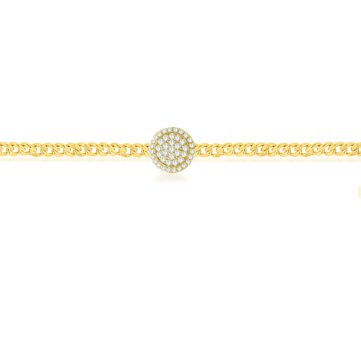 14K Yellow Gold Round Cut Diamond Bracelet – 0.24 CT, fine jewellery by Luster d'Anvers, Antwerp