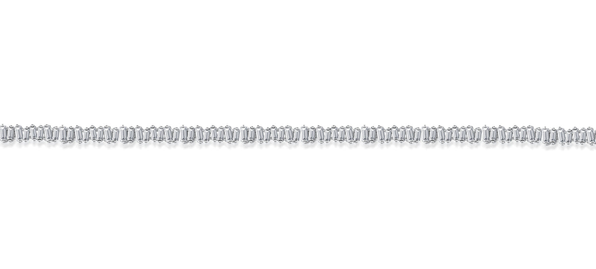 10K White Gold Round Cut Lab-Grown Diamond Bracelet – 2.7 CT, fine jewellery by Luster d'Anvers, Antwerp