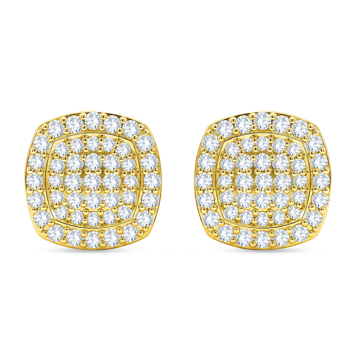 10K White Gold Round Cut Lab-Grown Diamond Earrings – 0.55 CT, fine jewellery by Luster d'Anvers, Antwerp