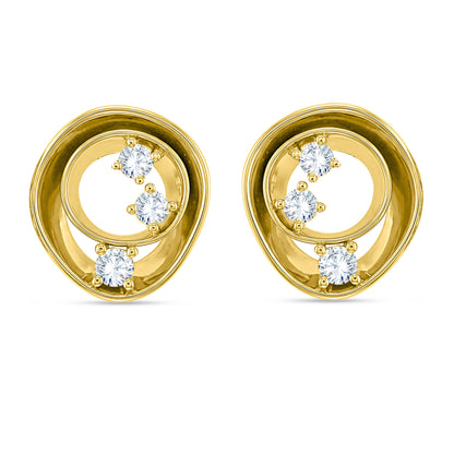 14K White Gold Round Cut Lab-Grown Diamond Earrings – 0.82 CT, fine jewellery by Luster d'Anvers, Antwerp