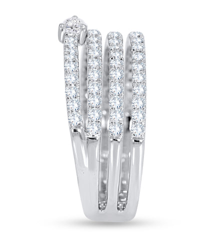 Multi-Row Ring in white gold – 1.06 CT