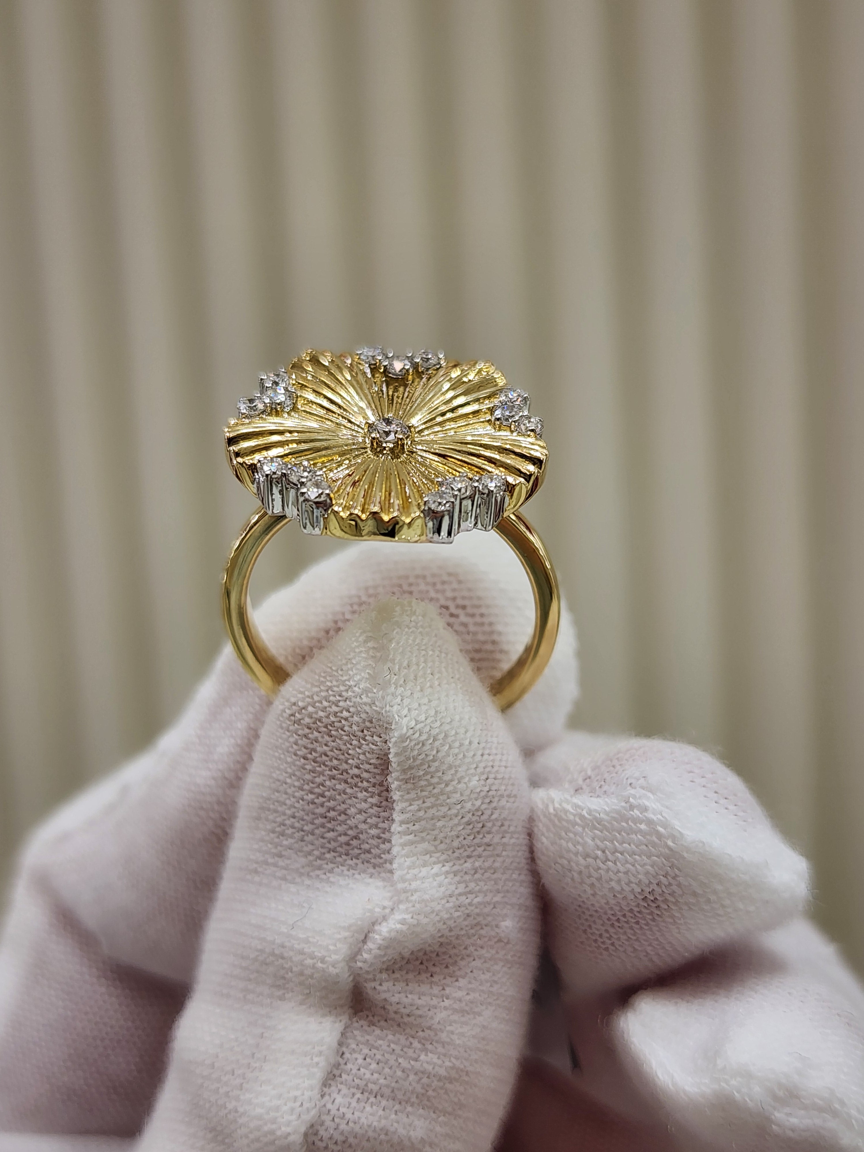 10K Yellow Gold Round Cut Lab-Grown Diamond Ring – 0.35 CT