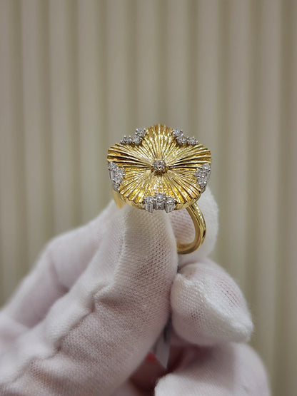 10K Yellow Gold Round Cut Lab-Grown Diamond Ring – 0.35 CT